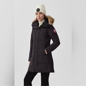 Canada Goose Black Puffer Jacket with Fur Trim